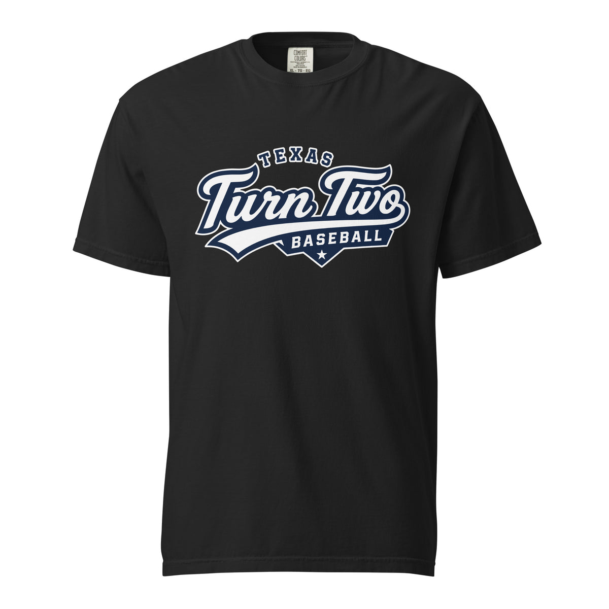 Signature | Comfort Colors T-Shirt | Texas Turn Two Baseball | Athletics Logo
