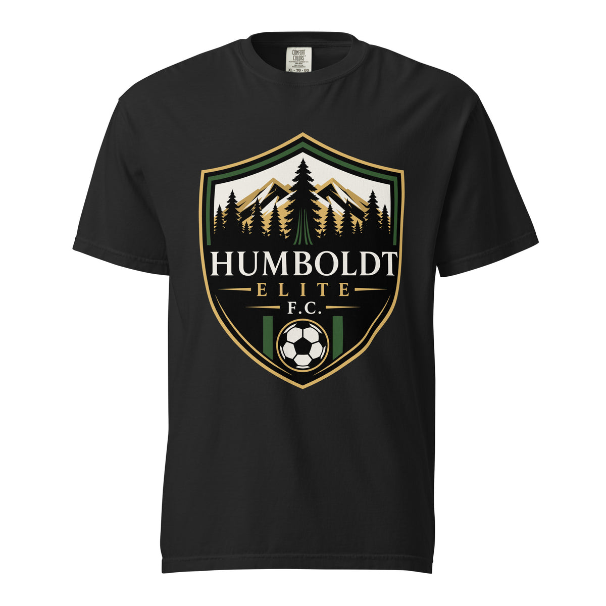 Signature | Comfort Colors T-Shirt | Humboldt Elite FC | Shield Logo