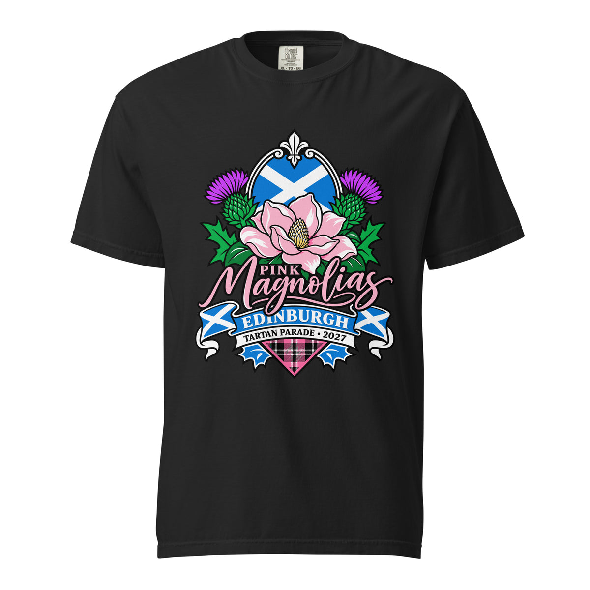 Signature | Comfort Colors T-Shirt | Pink Magnolias Dance | Valor Logo
