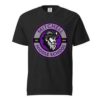 Signature | Comfort Colors T-Shirt | Mitchell Middle School Softball | Badge Logo
