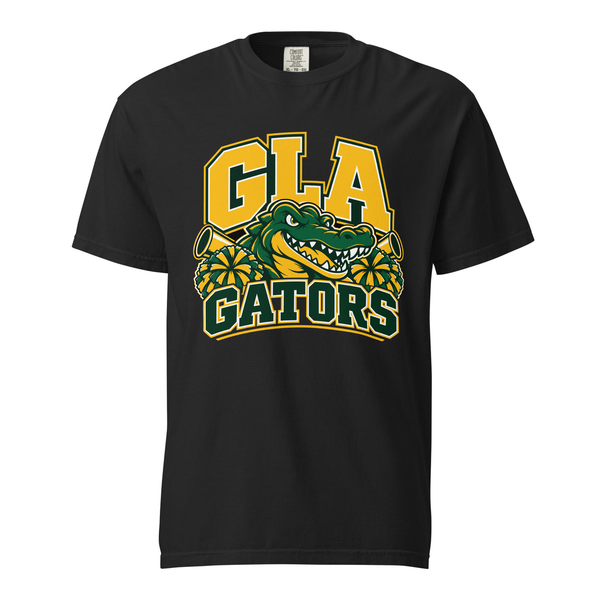 Signature | Comfort Colors T-Shirt | GLA Gators Cheer Team | Emblem Logo