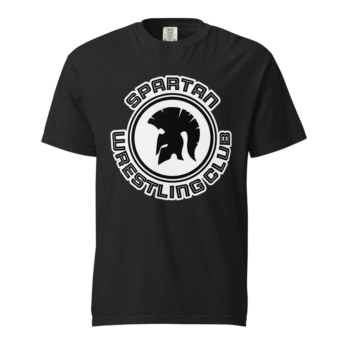 Signature | Comfort Colors T-Shirt | Spartan Wrestling Club | Crest Logo