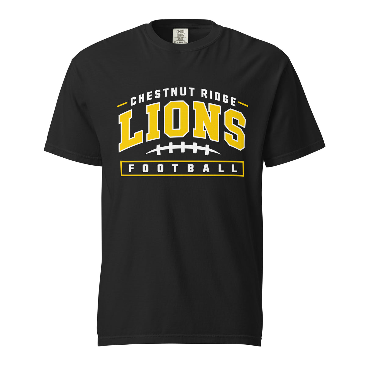 Signature | Comfort Colors T-Shirt | Chestnut Ridge Lions Football | Valor Logo