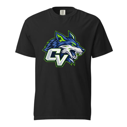 Signature | Comfort Colors T-Shirt | Cumberland Valley Coyotes Football | Crest Logo