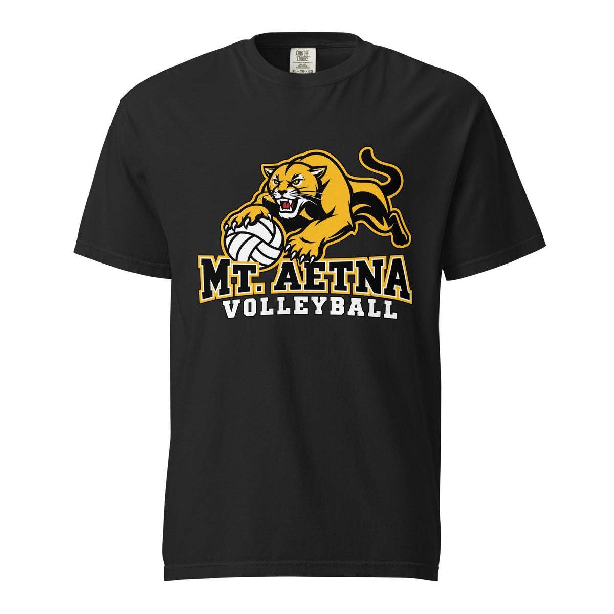 Signature | Comfort Colors T-Shirt | Mt. Aetna Adventist School | Volleyball Apex Logo