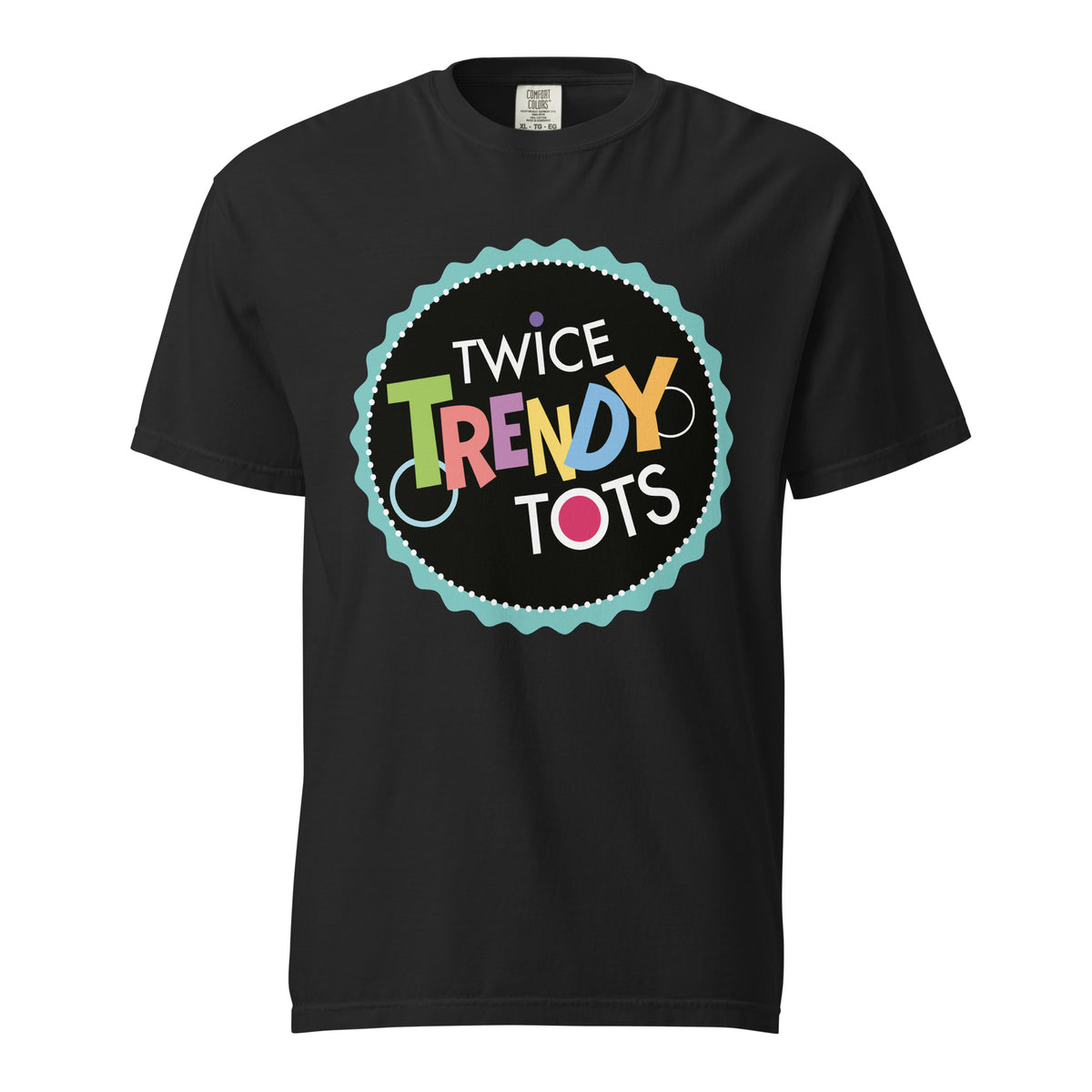 Signature | Comfort Colors T-Shirt | Twice Trendy Tots | Badge Logo