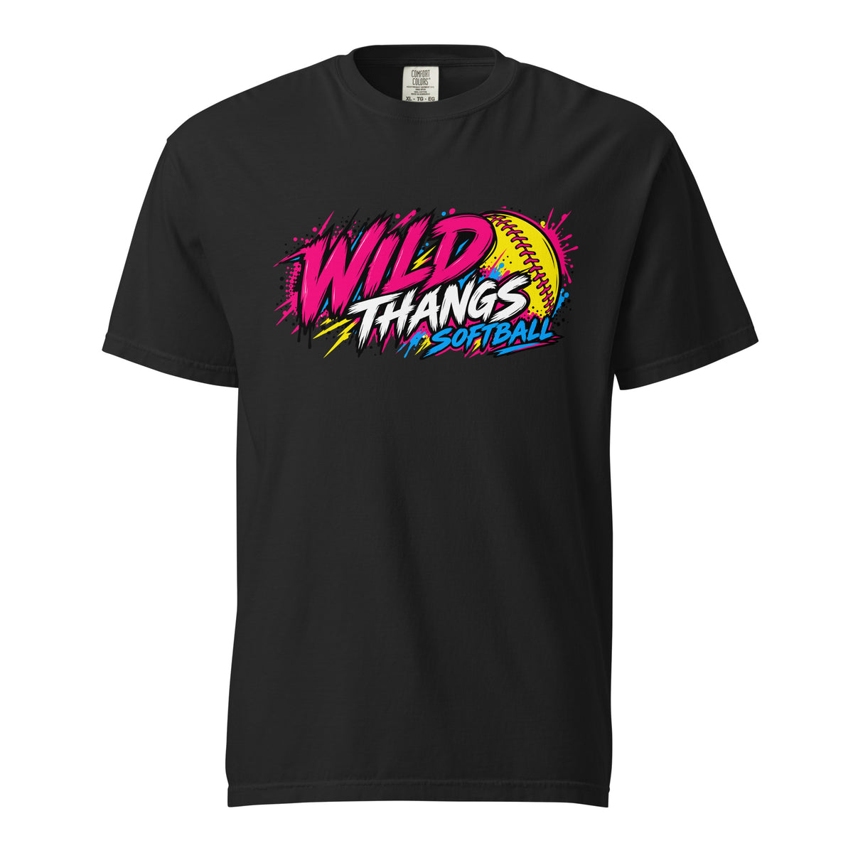 Signature | Comfort Colors T-Shirt | Wild Thangs | Ironclad Fastpitch Logo