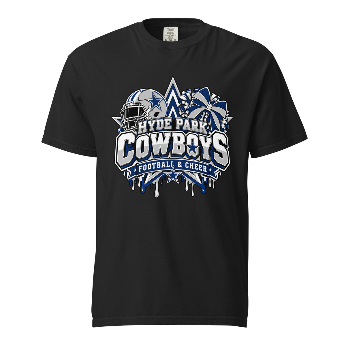 Signature | Comfort Colors T-Shirt | Hyde Park Cowboys | Crest Logo