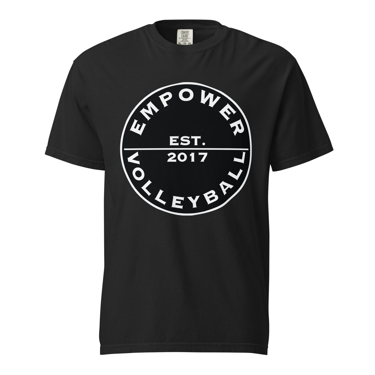 Signature | Comfort Colors T-Shirt | Empower Volleyball Club | Alpha Spike Logo