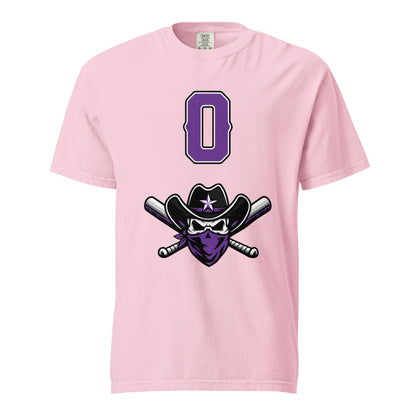 Signature | Comfort Colors T-Shirt | Carolina Outlaws Baseball | Purple Renegades Logo