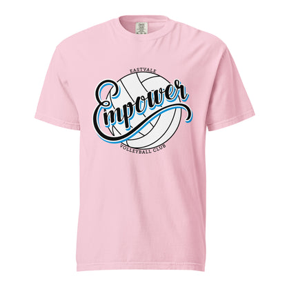 Signature | Comfort Colors T-Shirt | Empower Volleyball Club | Emblem Logo