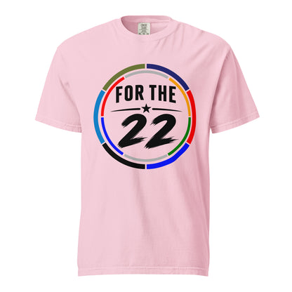 Signature | Comfort Colors T-Shirt | For the 22 | Honor Athletics Logo