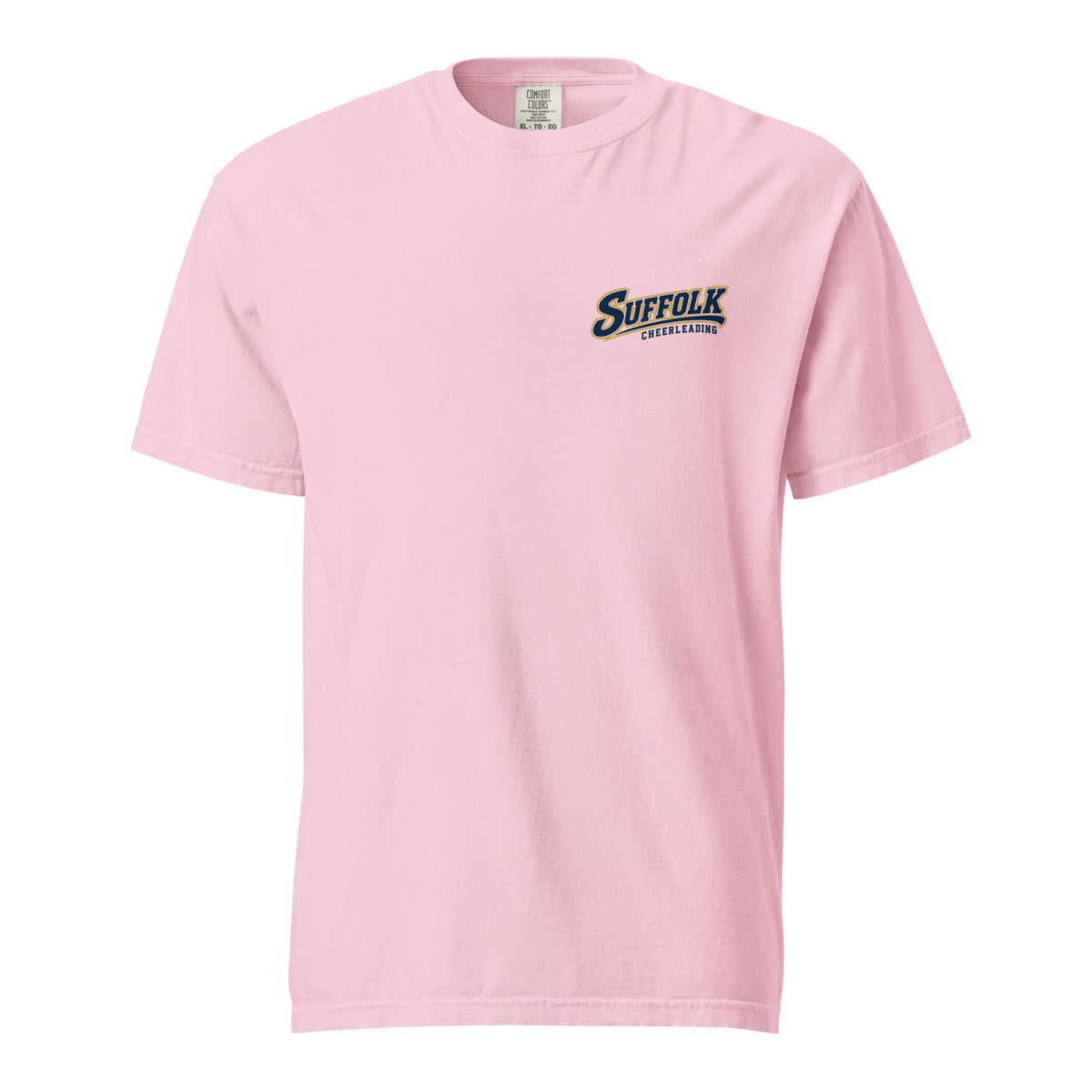 Signature | Comfort Colors T-Shirt | Suffolk University Cheerleading | Athletics Logo