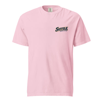 Signature | Comfort Colors T-Shirt | Suffolk University Cheerleading | Athletics Logo