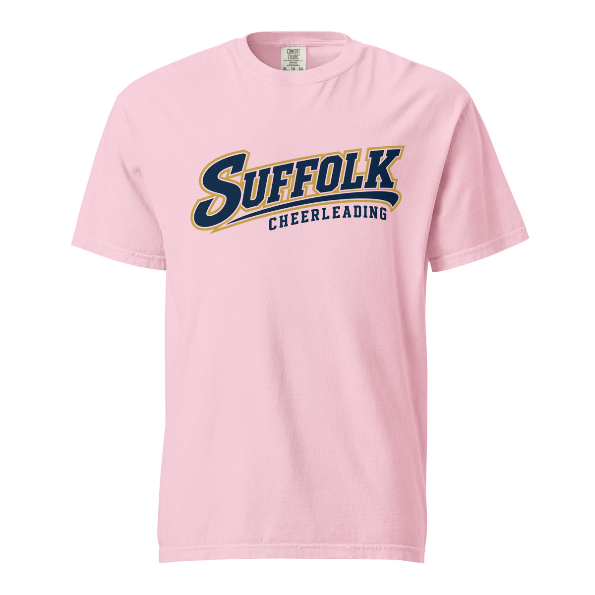 Signature | Comfort Colors T-Shirt | Suffolk University Cheerleading | Athletics Logo