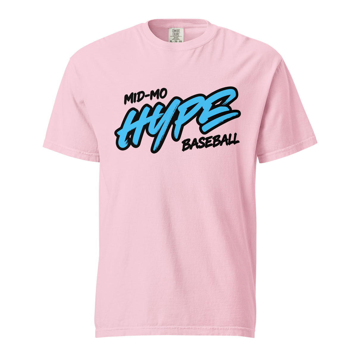 Signature | Comfort Colors T-Shirt | Hype Baseball Club | Modern Script Logo