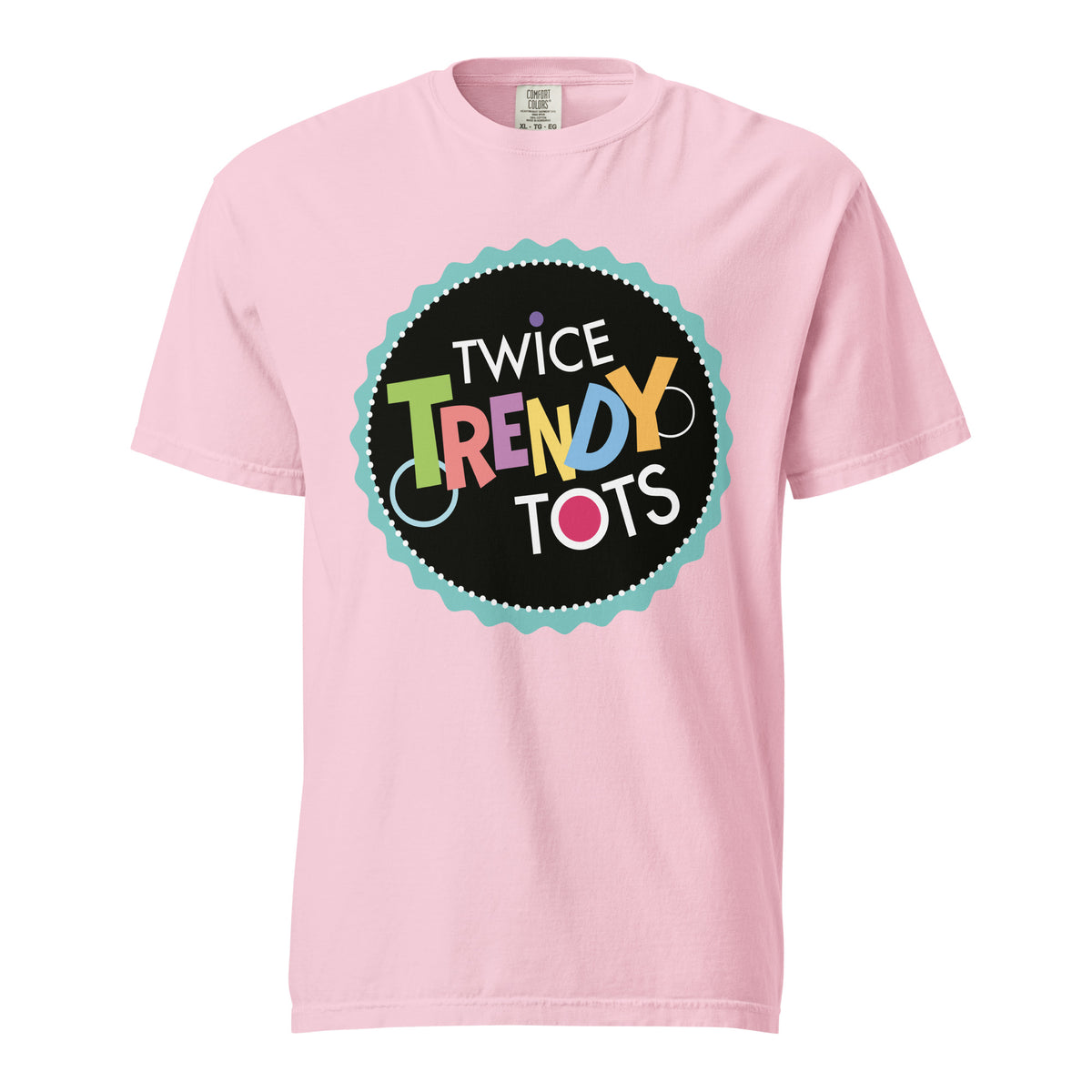 Signature | Comfort Colors T-Shirt | Twice Trendy Tots | Badge Logo