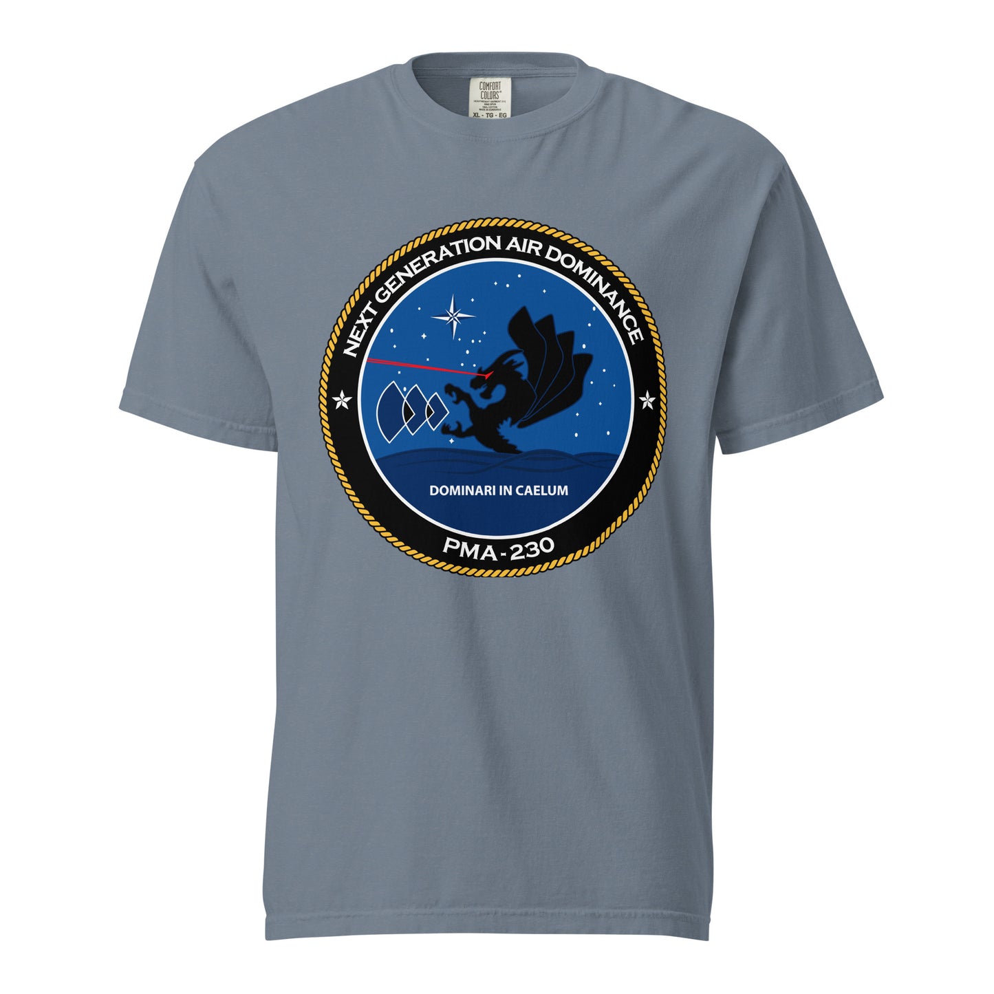 Signature | Comfort Colors T-Shirt | Next Generation Air Dominance | Badge Logo