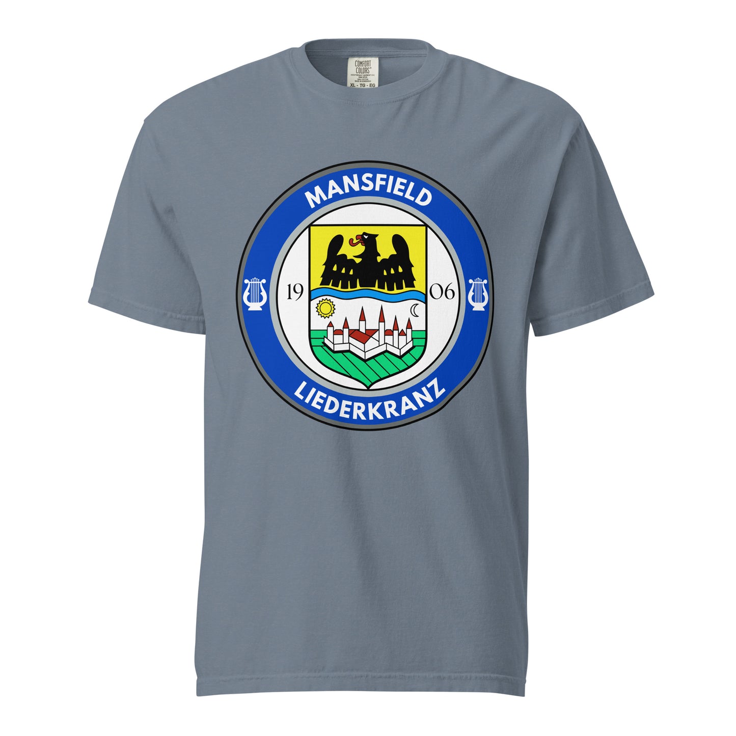 Signature | Comfort Colors T-Shirt | Liederkranz Soccer Club | Badge Logo