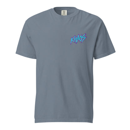 Signature | Comfort Colors T-Shirt | Khaos Softball | Script Logo