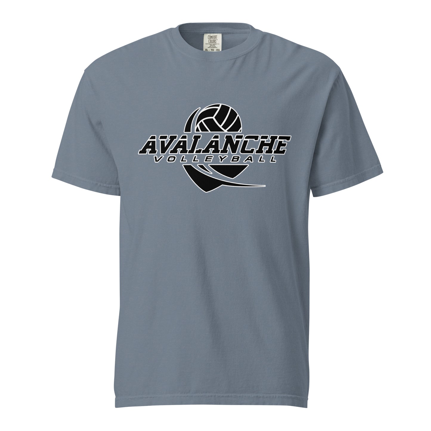 Signature | Comfort Colors T-Shirt | Avalanche Volleyball Club | Crest Logo