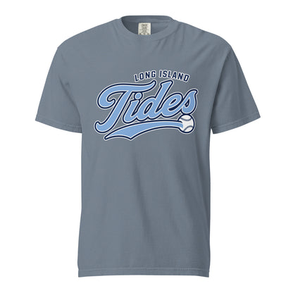 Signature | Comfort Colors T-Shirt | Long Island Tides Baseball | Athletics Logo