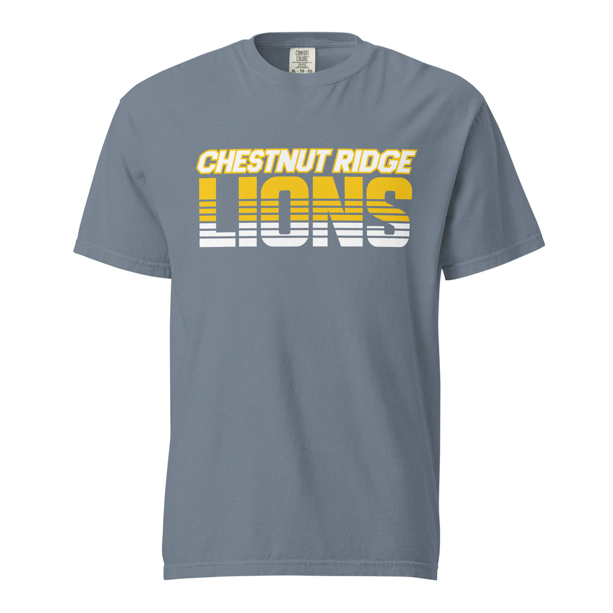 Signature | Comfort Colors T-Shirt | Chestnut Ridge Lions Football | Script Logo