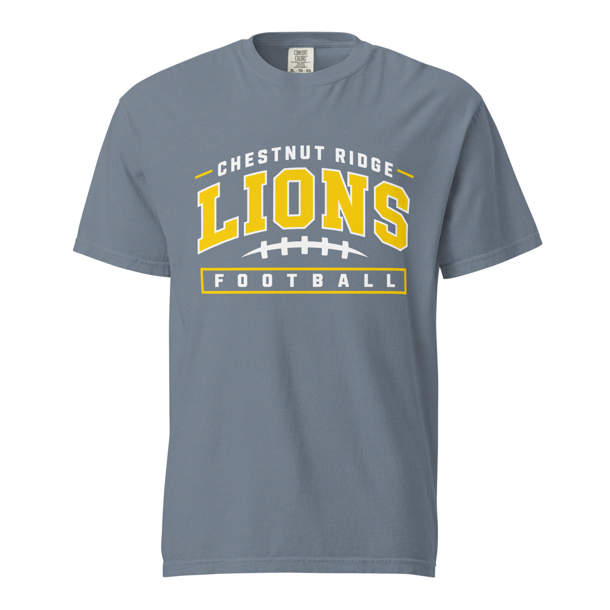 Signature | Comfort Colors T-Shirt | Chestnut Ridge Lions Football | Valor Logo
