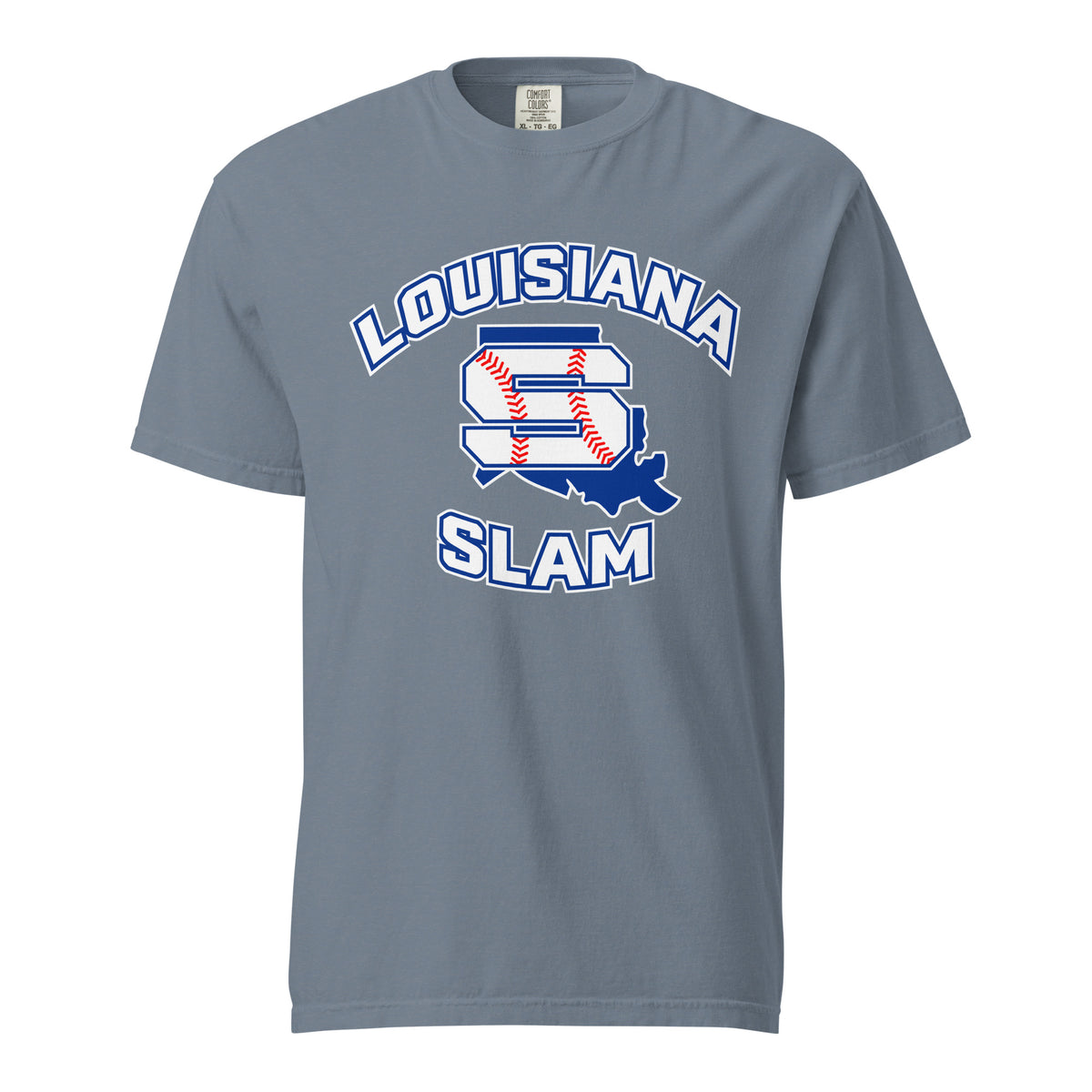 Signature | Comfort Colors T-Shirt | Louisiana Slam Baseball | Emblem Logo
