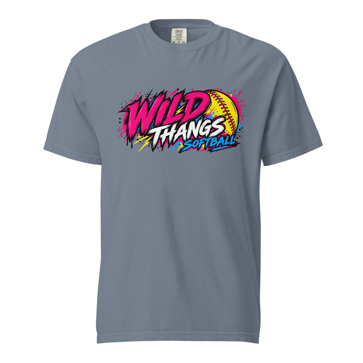 Signature | Comfort Colors T-Shirt | Wild Thangs | Ironclad Fastpitch Logo