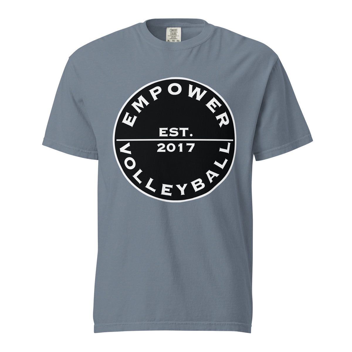 Signature | Comfort Colors T-Shirt | Empower Volleyball Club | Alpha Spike Logo