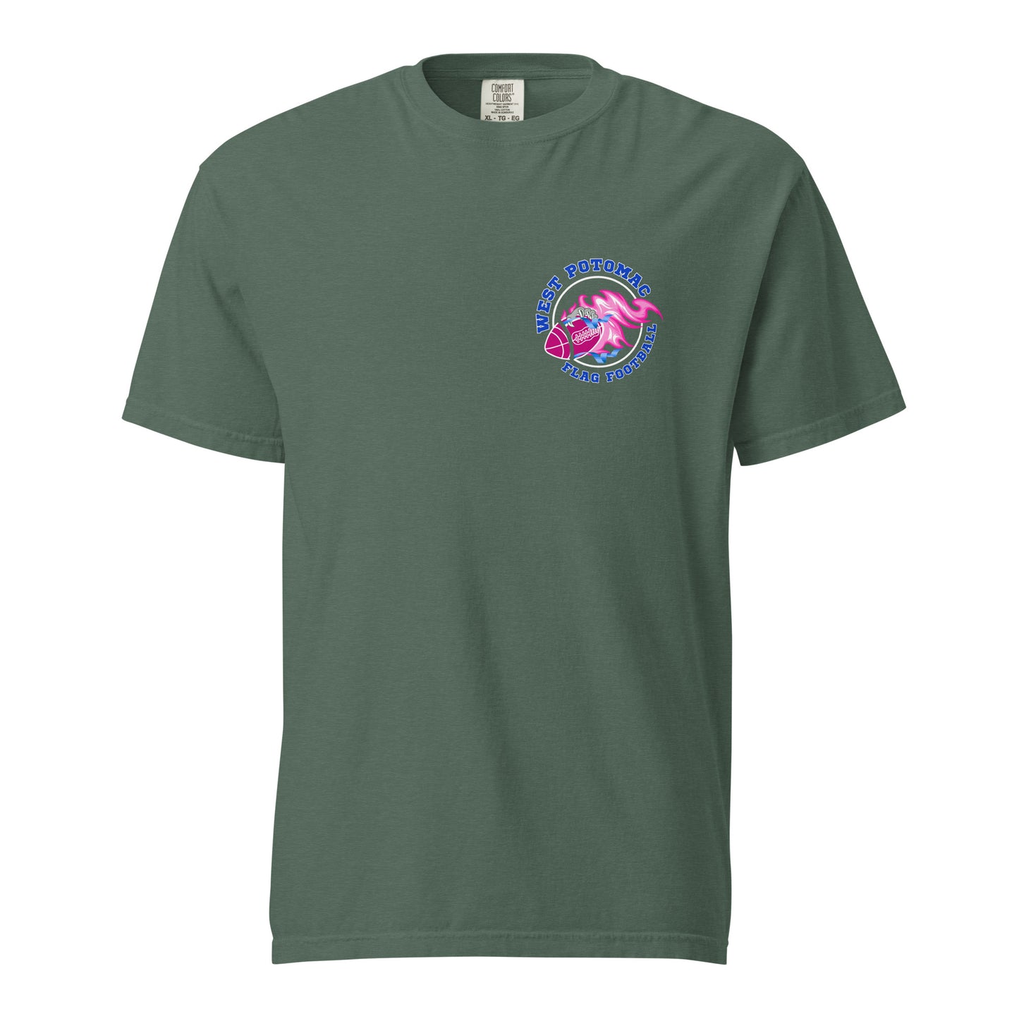 Signature | Comfort Colors T-Shirt | West Potomac Flag Football | Emblem Logo