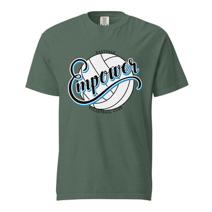 Signature | Comfort Colors T-Shirt | Empower Volleyball Club | Emblem Logo