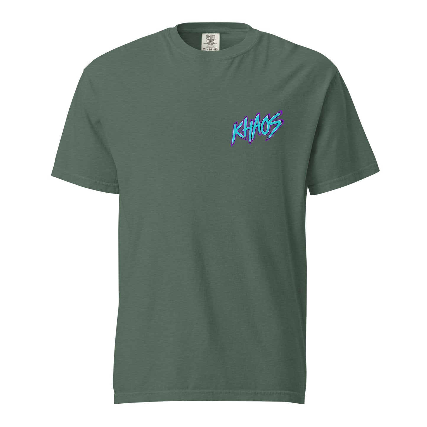 Signature | Comfort Colors T-Shirt | Khaos Softball | Script Logo