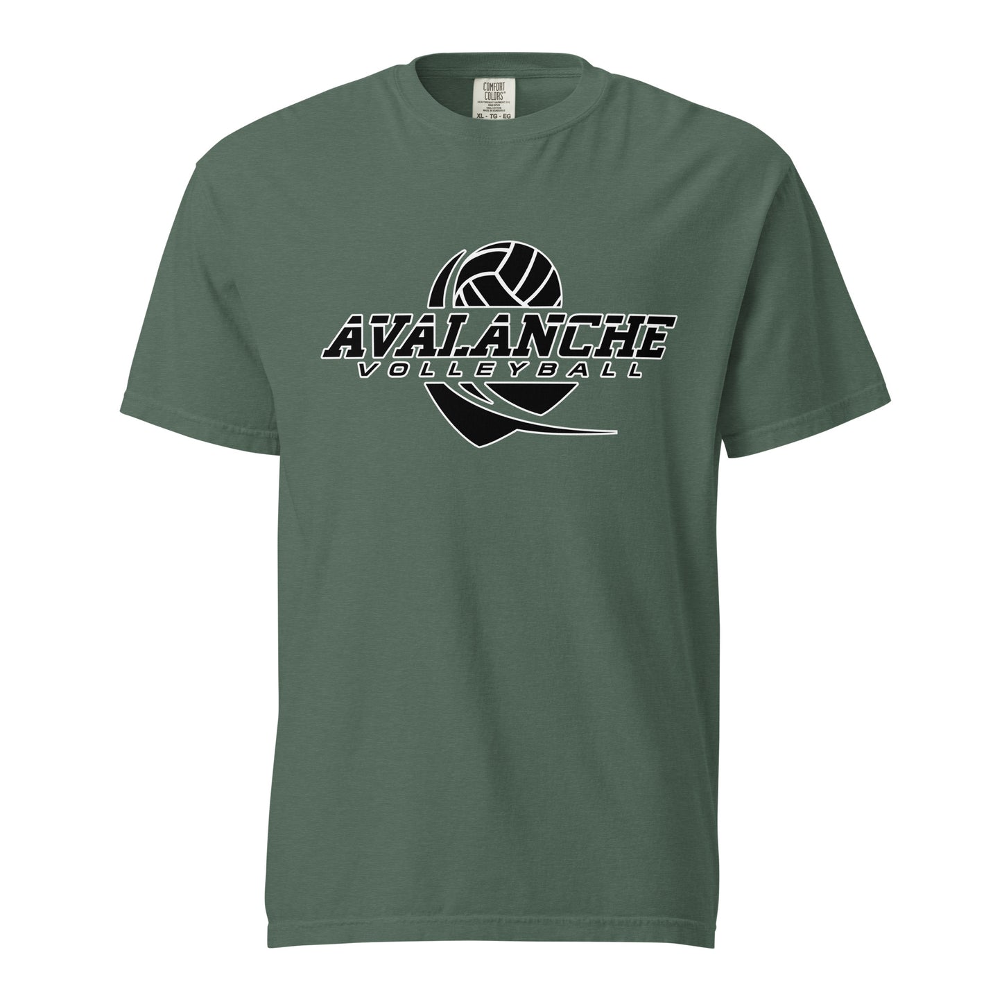 Signature | Comfort Colors T-Shirt | Avalanche Volleyball Club | Crest Logo