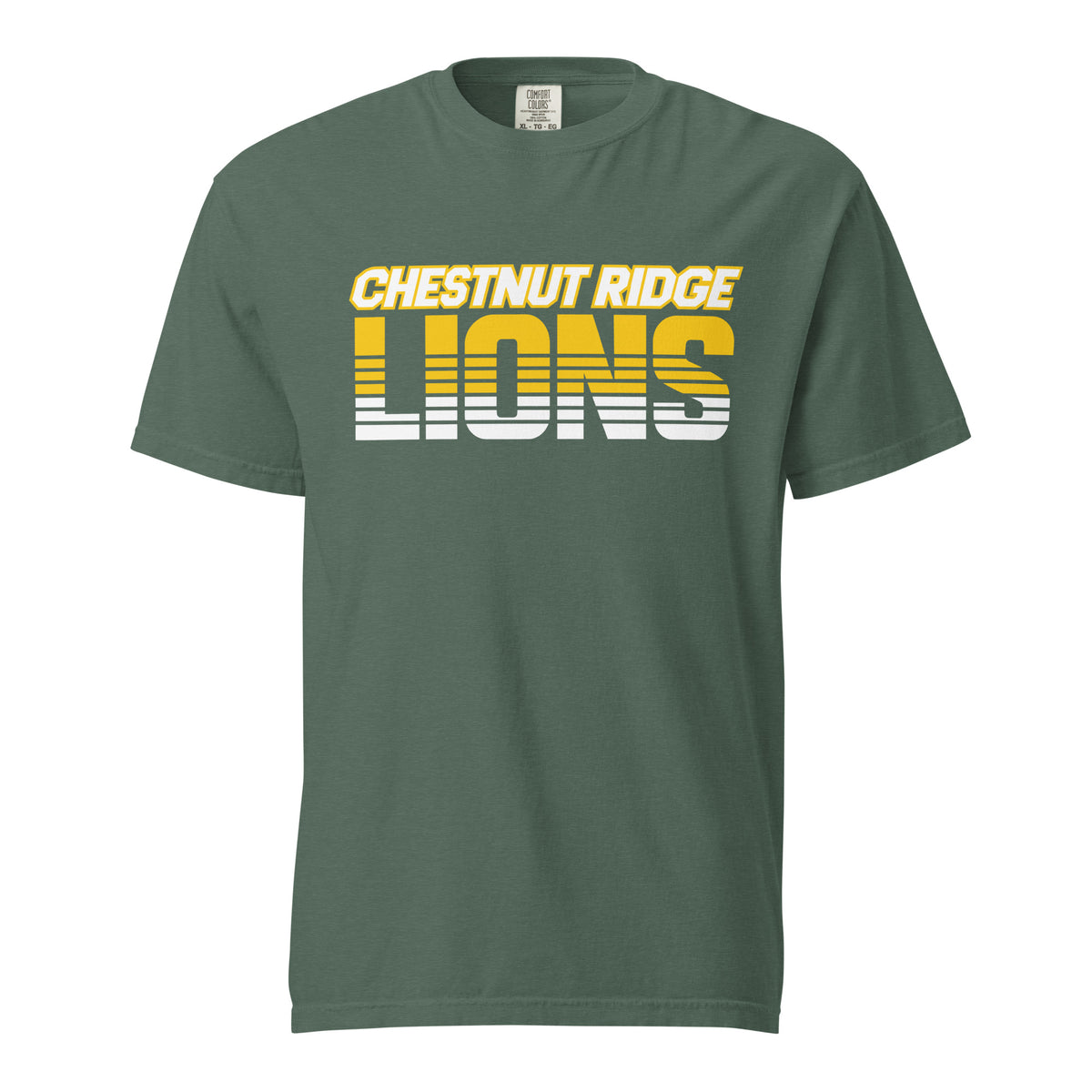 Signature | Comfort Colors T-Shirt | Chestnut Ridge Lions Football | Script Logo