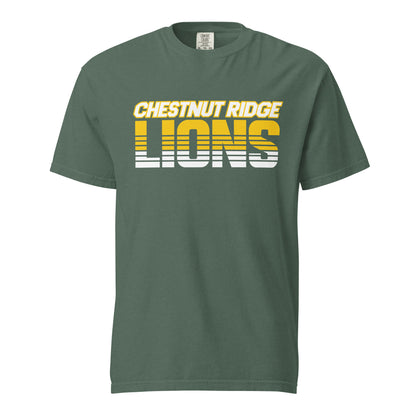 Signature | Comfort Colors T-Shirt | Chestnut Ridge Lions Football | Script Logo