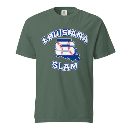 Signature | Comfort Colors T-Shirt | Louisiana Slam Baseball | Emblem Logo