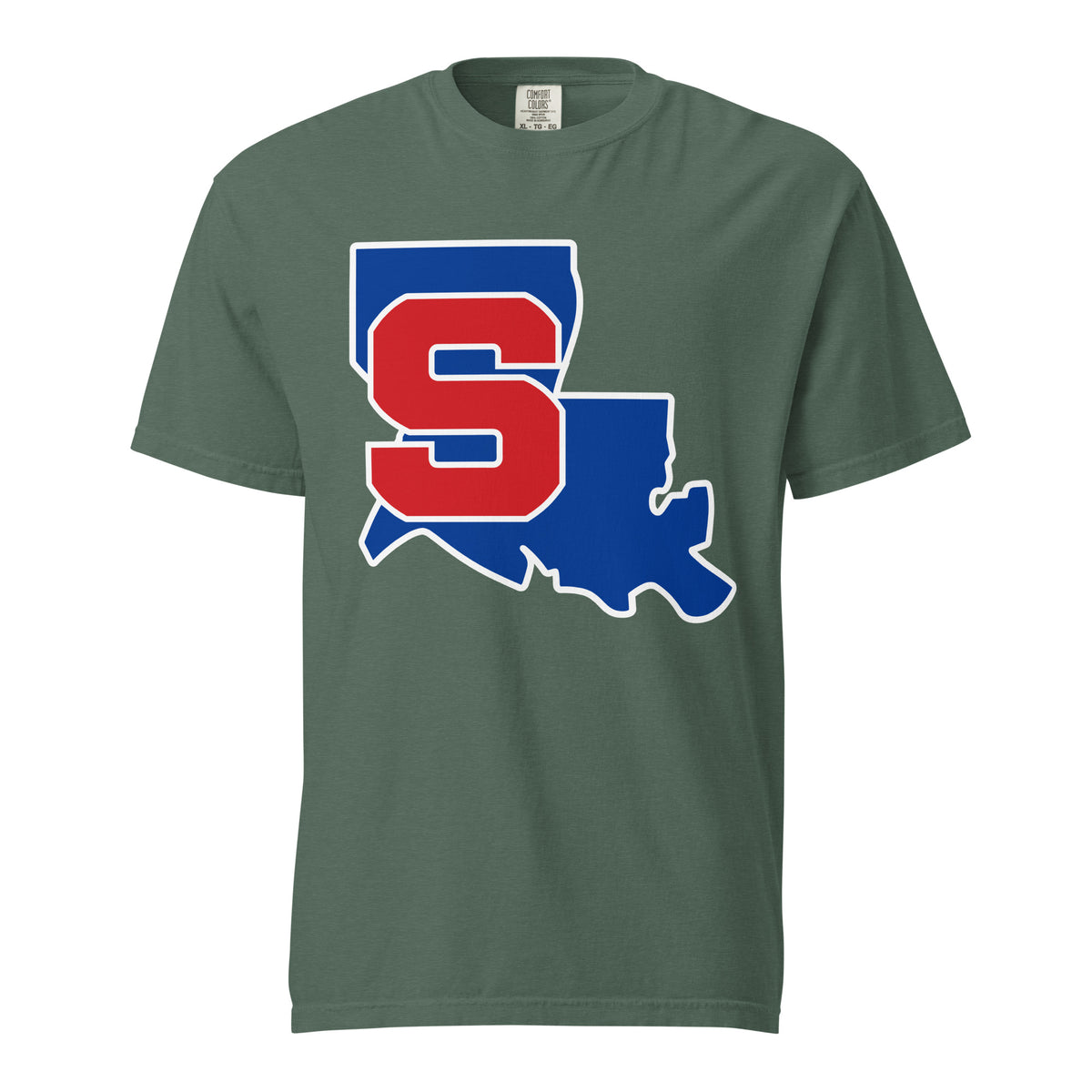 Signature | Comfort Colors T-Shirt | Louisiana Slam Baseball | Crest Logo