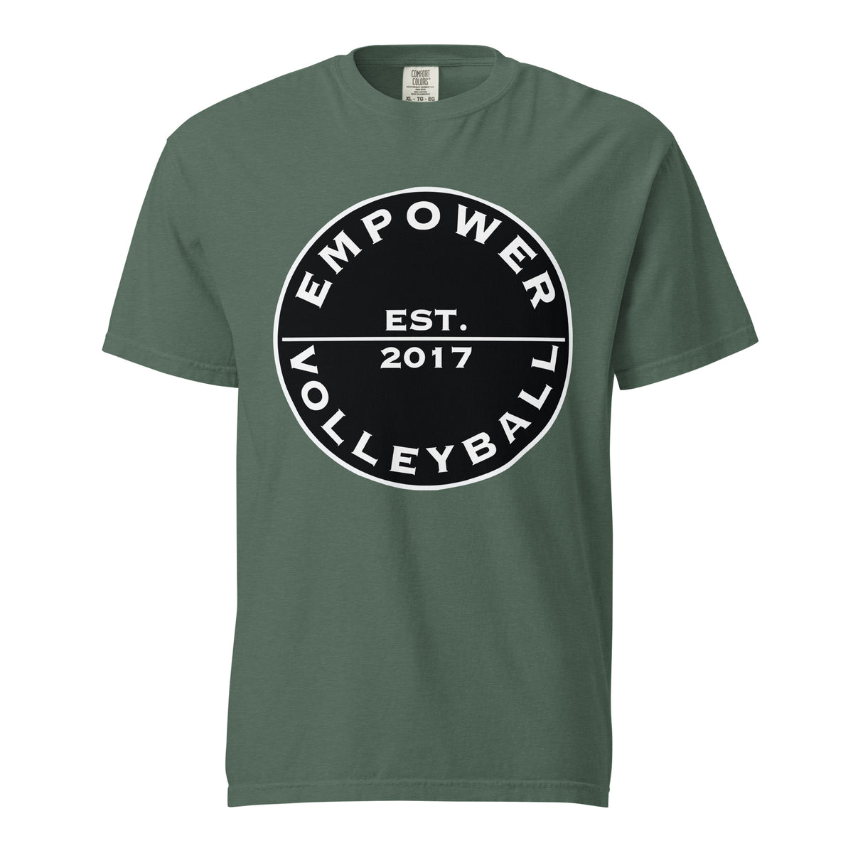 Signature | Comfort Colors T-Shirt | Empower Volleyball Club | Alpha Spike Logo
