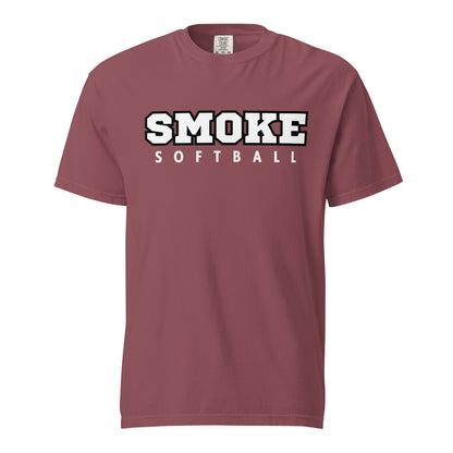 Signature | Comfort Colors T-Shirt | Smoke 14U Softball | Crest Logo