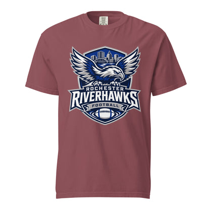 Signature | Comfort Colors T-Shirt | Rochester Riverhawks | Shield Logo