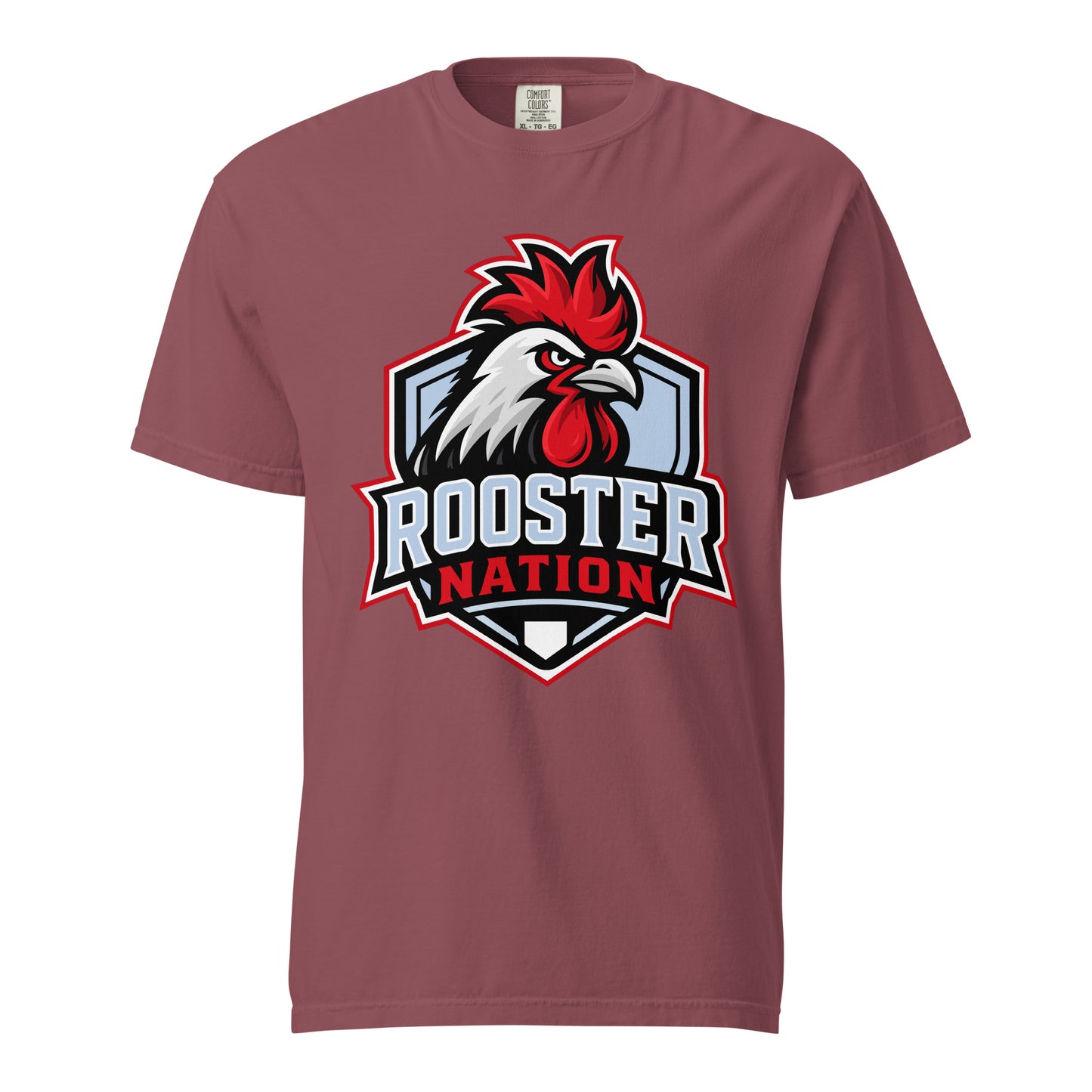 Signature | Comfort Colors T-Shirt | Rooster Nation | Shield Logo