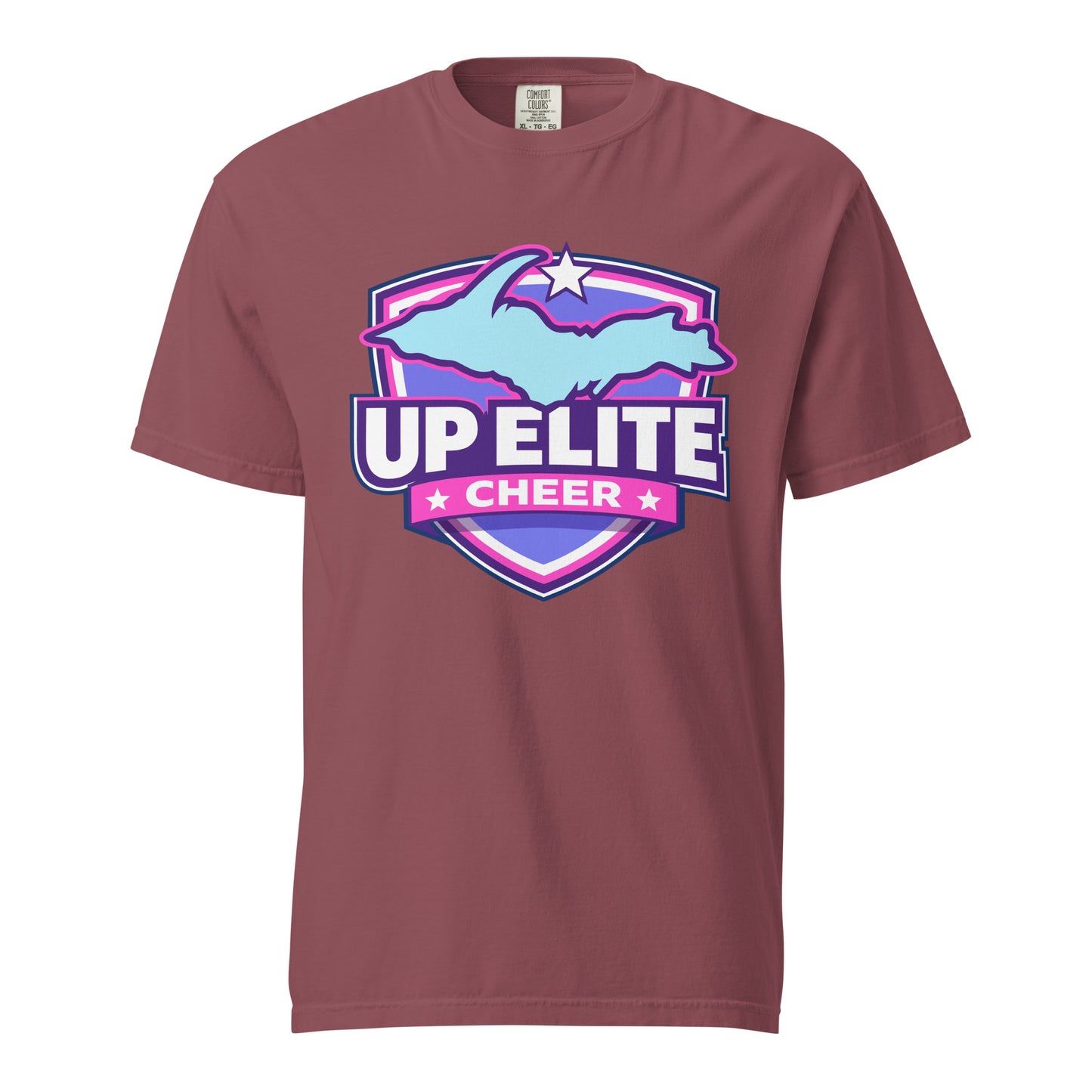 Signature | Comfort Colors T-Shirt | UP Elite Cheer | Shield Logo