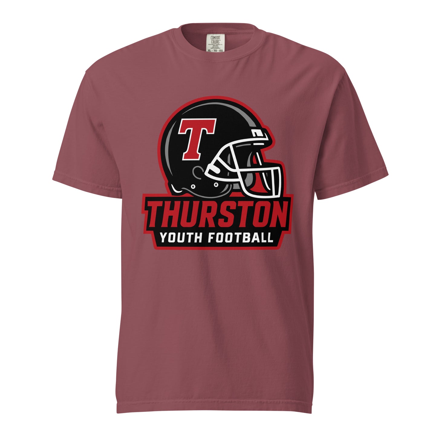 Signature | Comfort Colors T-Shirt | Thurston Youth Football | Crest Logo