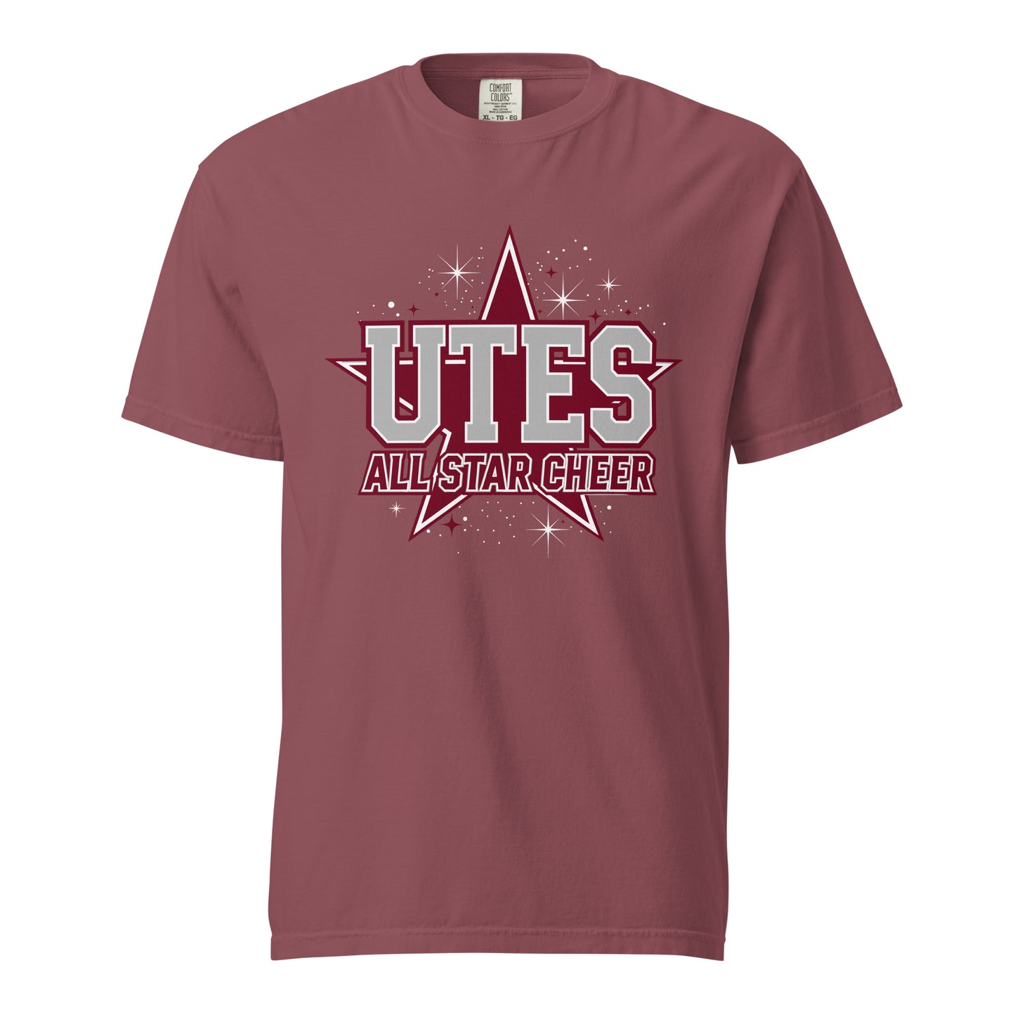 Signature | Comfort Colors T-Shirt | Utes Allstar Cheer | Crest Logo