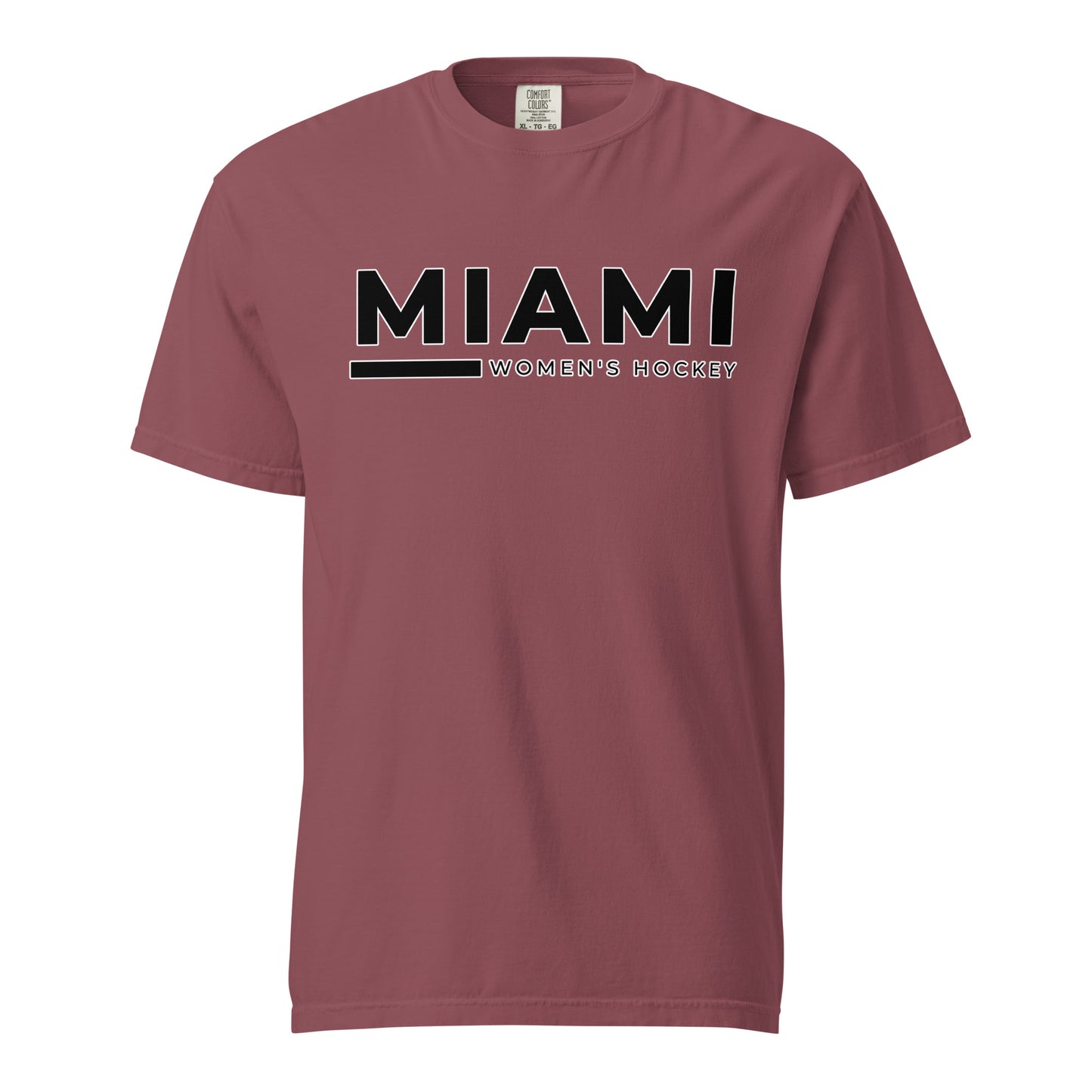 Signature | Comfort Colors T-Shirt | Miami Women's Hockey | Lettermark Logo