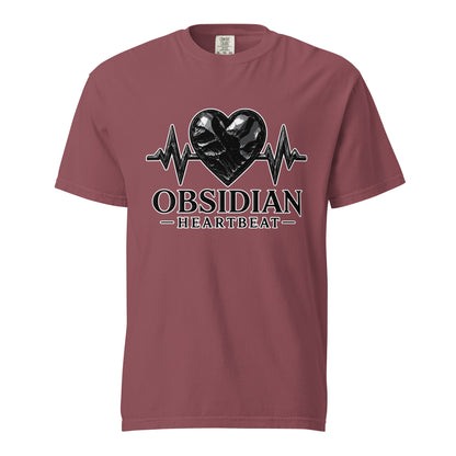 Signature | Comfort Colors T-Shirt | Obsidian Heartbeat | Pulse Athletics Logo