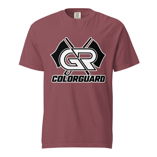 Signature | Comfort Colors T-Shirt | George Ranch High School Colorguard | Crest Logo