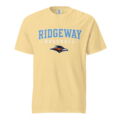 Signature | Comfort Colors T-Shirt | Ridgeway High School Baseball | Athletics Logo